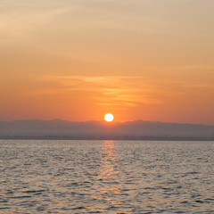 Sunrise in the morning