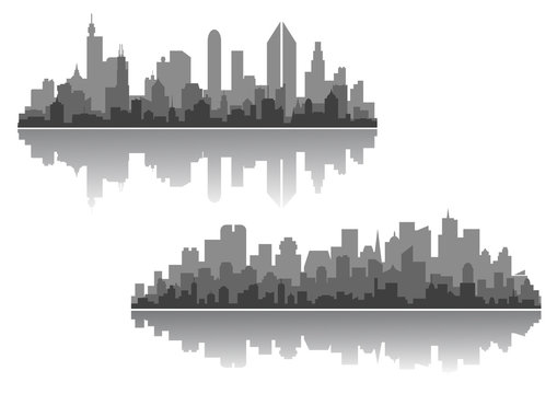 Modern cityscapes vector designs