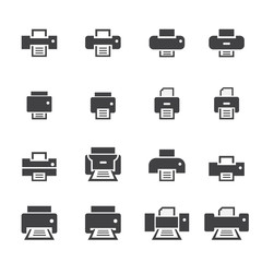 printer icon set