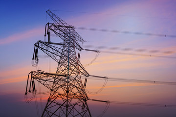 Electricity pylons