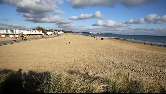 Sandbanks beach Dorset England UK