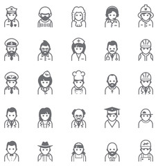 Vector people icon set