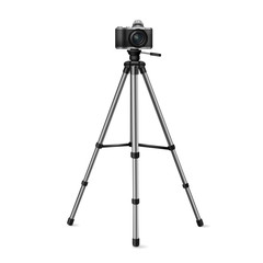 camera on a tripod
