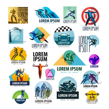 sport vector logo design template. spotrsmen or health icon.