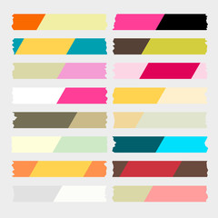 colorful masking tape vector