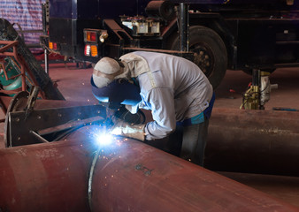 Welding with sparks