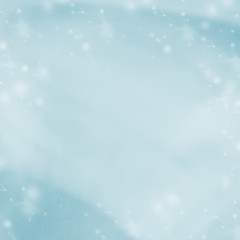 Blue abstract winter background. Blurred background