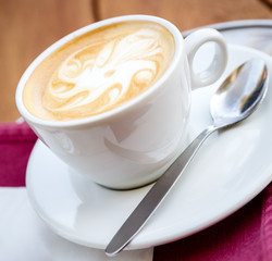 Cappuccino  with coffee art