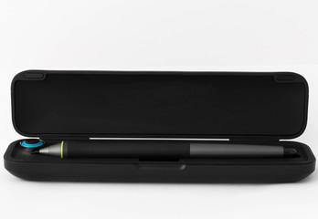 Pen graphic tablet on white background