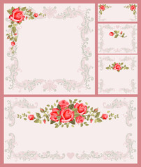 Floral frame set