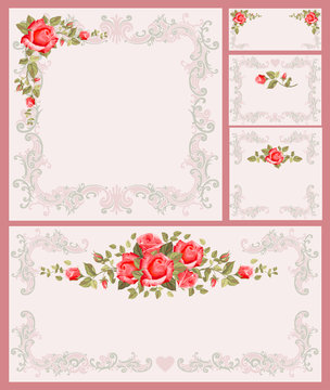 Floral frame set