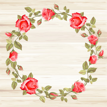Wreath from rose