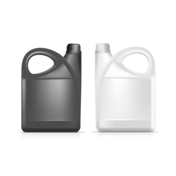 Vector Blank Plastic Jerrycan Canister Gallon