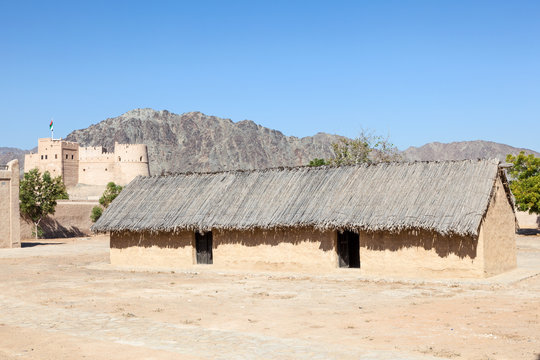 Historic fort and heritage village in Fujairah, UAE