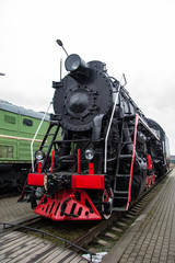 Fototapeta premium Pociągi w Muzeum Kolejnictwa