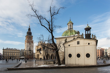 Kraków | rynek | stare miasto | widok - obrazy, fototapety, plakaty