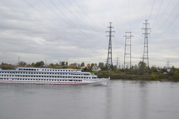 Passenger river boat.