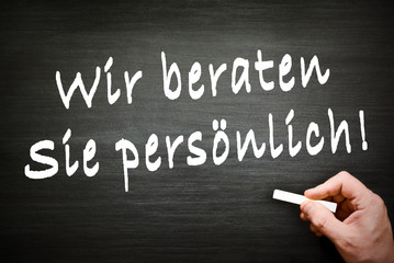 Fototapeta premium wir beraten sie gerne