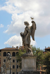 Obraz premium Beautiful view of Rome bridge of angels