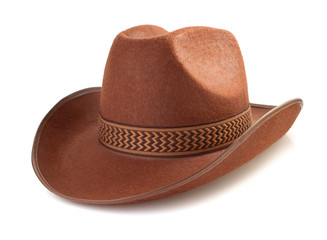 cowboy hat  on white background