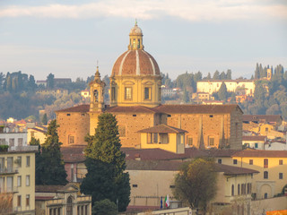 Fototapeta na wymiar Florence city centre - San Frediano in Cestello church