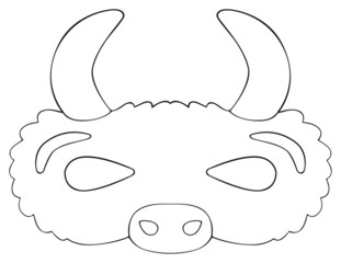 Happy holiday - Mask of Prairie's buffalo