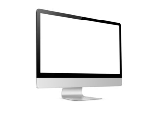 iMac display isolated on white