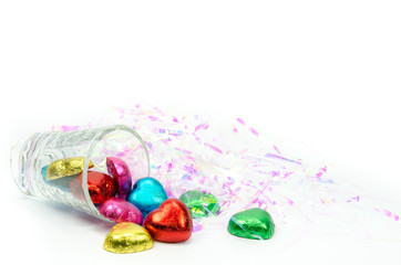 chocolate hearts candies