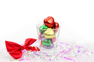 chocolate hearts candies