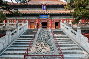 Foto op Plexiglas DaCheng Hall in The Temple of Confucius on Guozijian St, Beijing © Fotokon