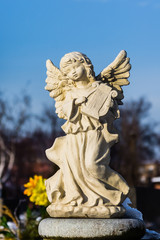 Tomb sculpture of an angel.