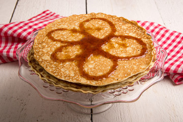 pancake with syrup