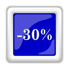 30 percent discount icon