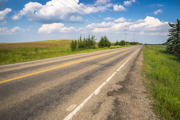 Rural highway, Alberta