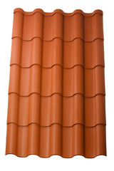 Metal tile. Material for roof.