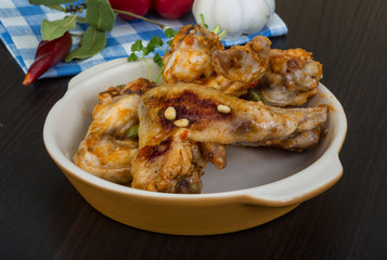 Roasted chicken wings