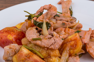Pork and pineapple salad