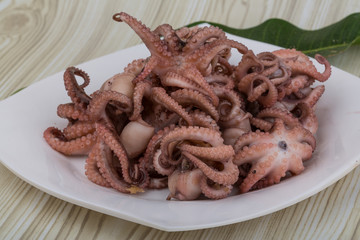 Boiled octopus