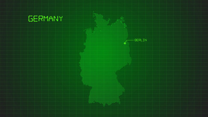 german modern digital map