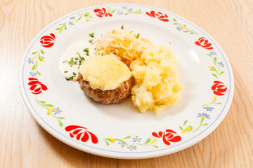 cutlet with potatoes