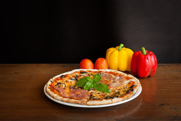 Four Season Pizza slice