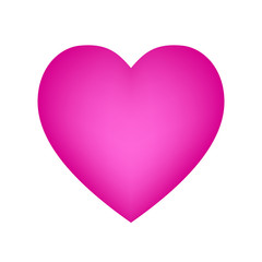 Vector pink heart