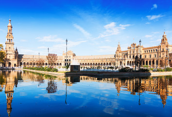 Day view of Plaza de Espana at Seville