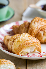 Croissant with Berries fruit jam