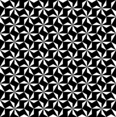 Black and white geometric seamless pattern, abstract background.