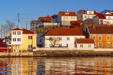Obraz premium Colorful buildings in old buildings port
