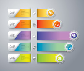 Infographics vector design template.