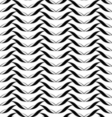 Black and white seamless pattern with stripe line.