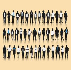 Business People Team Connection Corporate Vector Concept