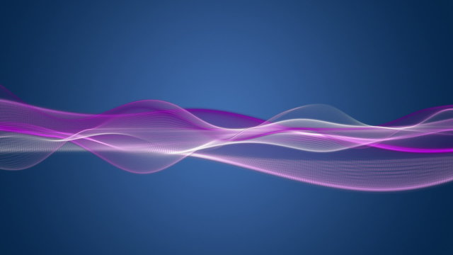 romantic animation - wave object in motion – loop HD